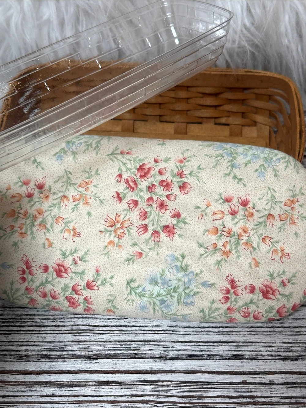 Longaberger 2003 Mother's Day Set Special Things Basket Set w/ Quilted Lid